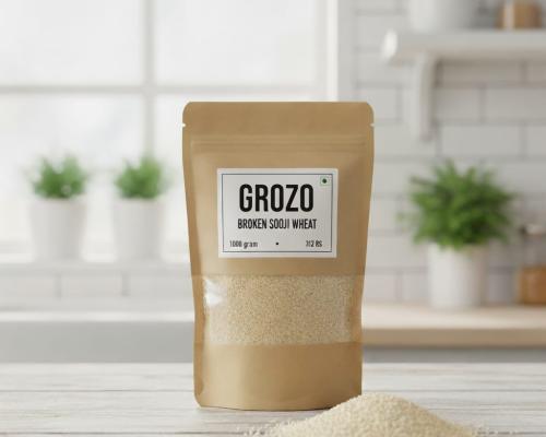 Broken Sooji Wheat – Coarse Cracked Wheat | 1000g | High-Fiber Grain For Upma, Porridge & Baking img